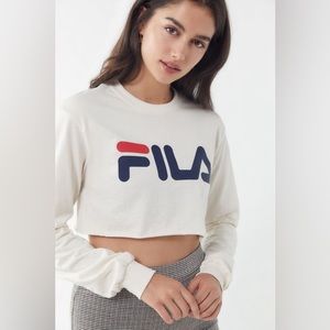 Brand New Long Sleeve Fila Crop Top NWOT